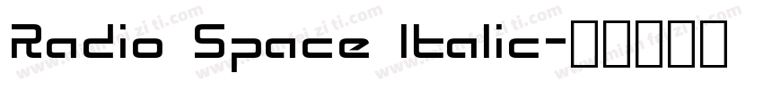 Radio Space Italic字体转换